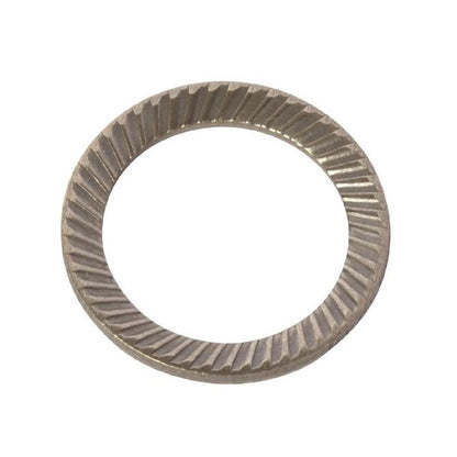 1051979 | W0040-LK-007-005-S-CB (5 Pcs) --- Serrated Washers - 4x7x0.5 mm - Carbon Spring Steel Self Finish