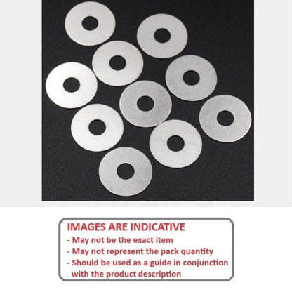 1067971 | W0060-FP-012-0200-PTU (10 Pcs) --- Flat Washers - 6x12x2 mm - PTFE Plastic