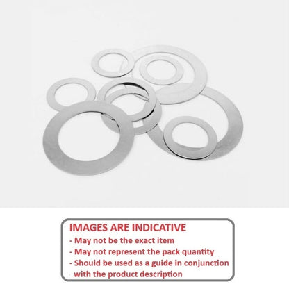 1039004 | W0015-FP-003-0010-S400 (10 Pcs) --- Flat Washers - 1.5x3x0.1 mm - Stainless Steel AISI 400 Series Heat Treated
