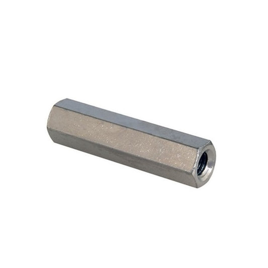1041747 | SHX-T-0250-05-005-MZ (250 Pcs) --- Threaded Spacers - M2.5 -2.5x0.45mm- 5x5 mm - Steel - Mild S300 Pb Zinc Plated