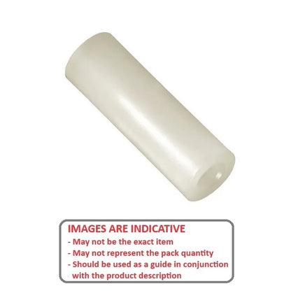 1067561 | W0060-F-010-020-NY (20 Pcs) --- Through Bore Round Spacers - 6 mm x 10 mm x 2 mm