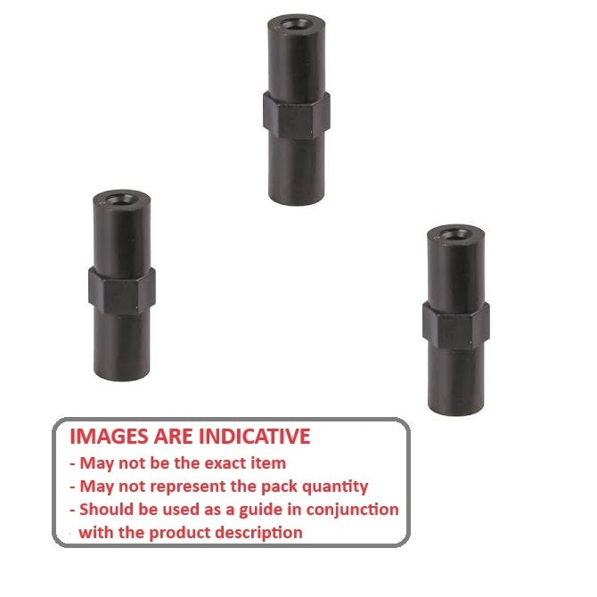 1065382 | SHX-B-0600-08-020-N-PK5 (5 Pcs) --- PCB Spacers - 6x7.7x12 mm - Nylon Polyamide 6/6