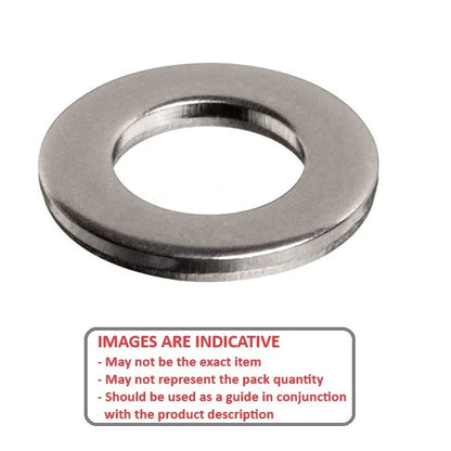 1134384 | W0254-F-051-064-CM --- Flat Washers - 25.4x50.8x6.35 mm - Carbon Spring Steel Self Finish