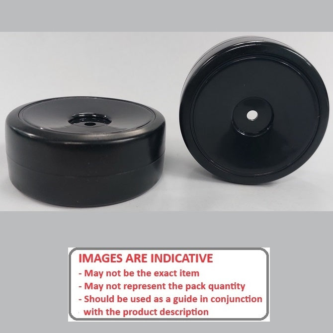 1038671 | WH-XD-063-26-BK-SOL-BK (2 Pcs) --- RC Car Wheels Hobby - Rim Colour Black Solid - Black - Plastic