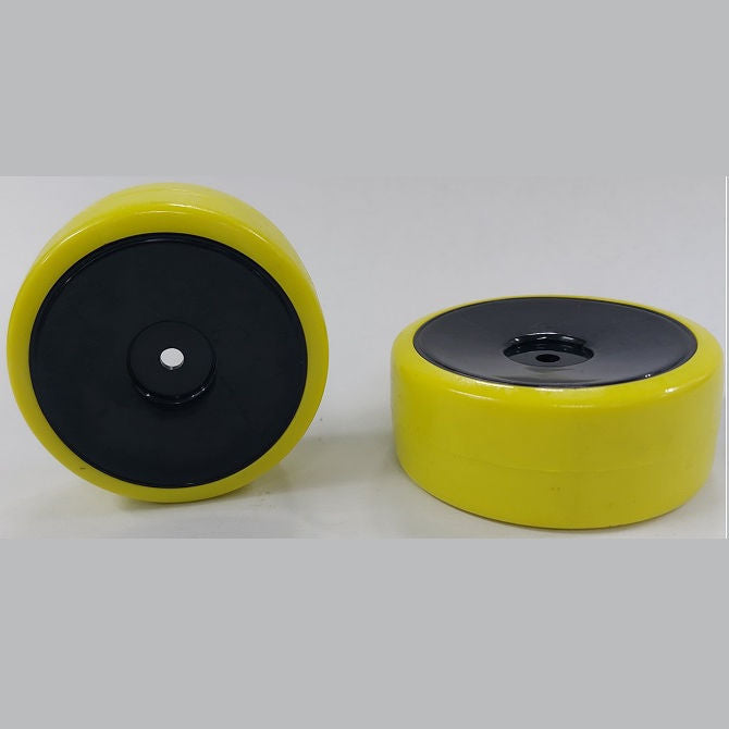 1040348 | WH-XD-063-26-BK-SOL-Y (2 Pcs) --- RC Car Wheels Hobby - Rim Colour Black Solid - Yellow - Plastic