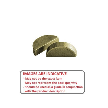 1064382 | KW-056-318-Z --- Woodruff Keys - 5.56x31.75x13 mm - Carbon Steel 1035 Zinc Plated