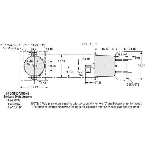Diagram - Gearmotors - DC - Low Voltage 