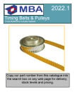 Downloadable PDF Cross Reference Timing Belts and Pulleys