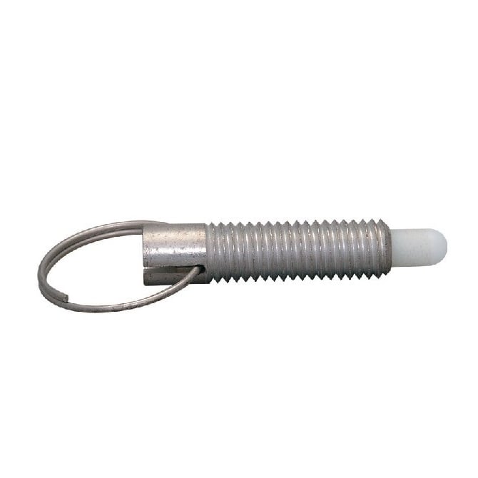 Plungers - Spring - Pull Ring - Locking - Stainless-Acetal